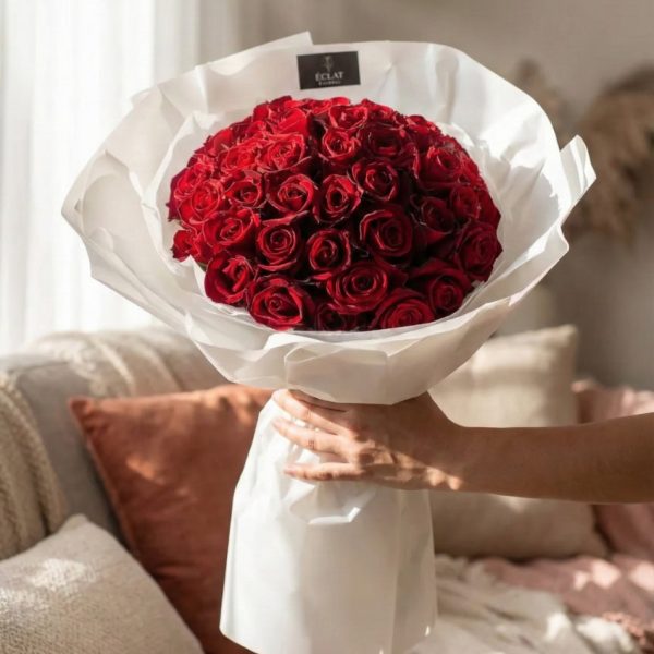 دسته گل گلوریا ۴۰ شاخه کد 1002 - بلورا