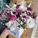 باکس گل شیک تم سفید- اصفهان