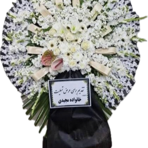 تاج گل ترحیم یک طبقه کد ۱۰۰۶