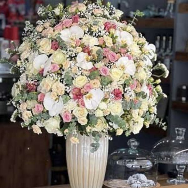 جام گل لوکس برای تبریک ترفیع درجه و ارتقای شغلی و بله برون