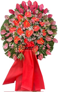 تاج گل تبریک آذر کد ۱۵۳